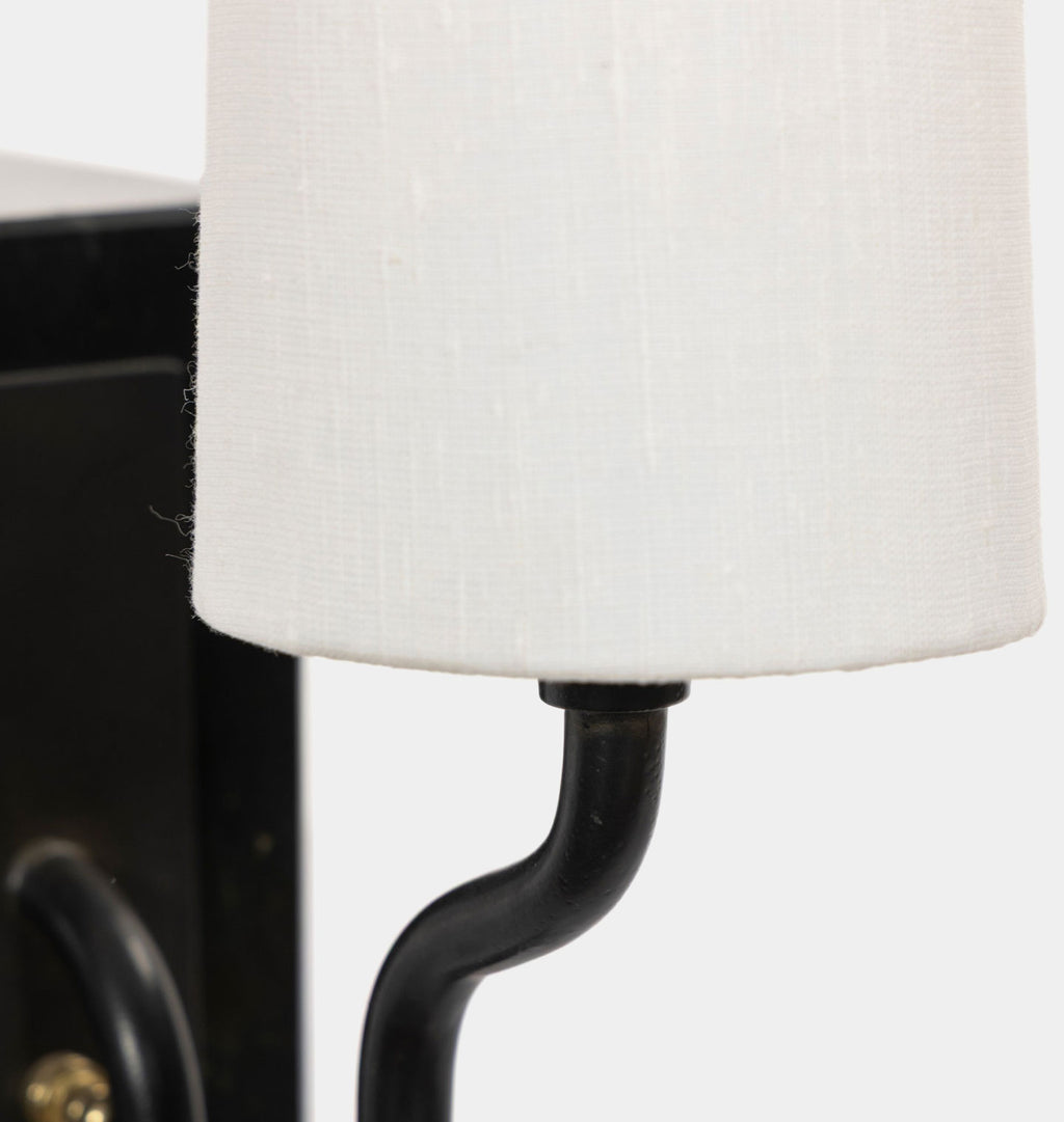 Calla Bookshelf Lamp Black Marble