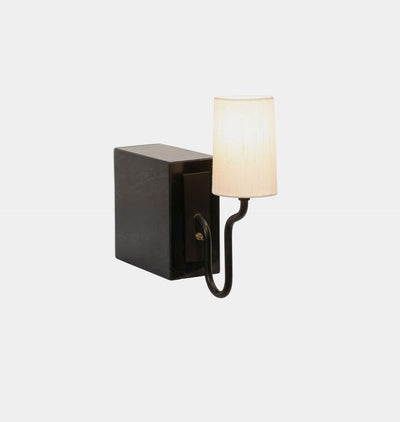 Calla Bookshelf Lamp Black Marble