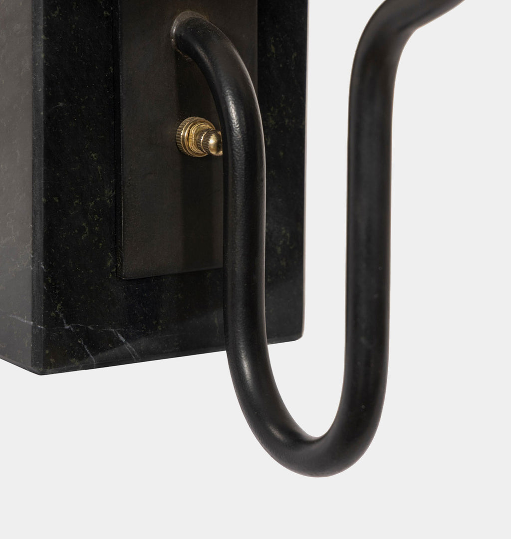Calla Bookshelf Lamp Black Marble