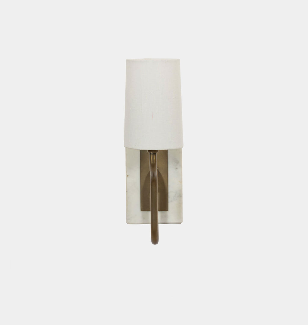 Calla Bookshelf Lamp White Marble