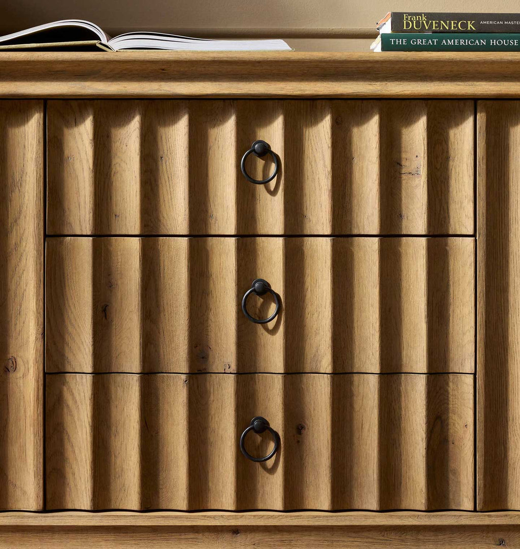 Cambra Media Console Drifted Oak