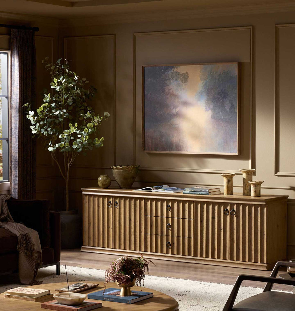 Cambra Media Console Drifted Oak