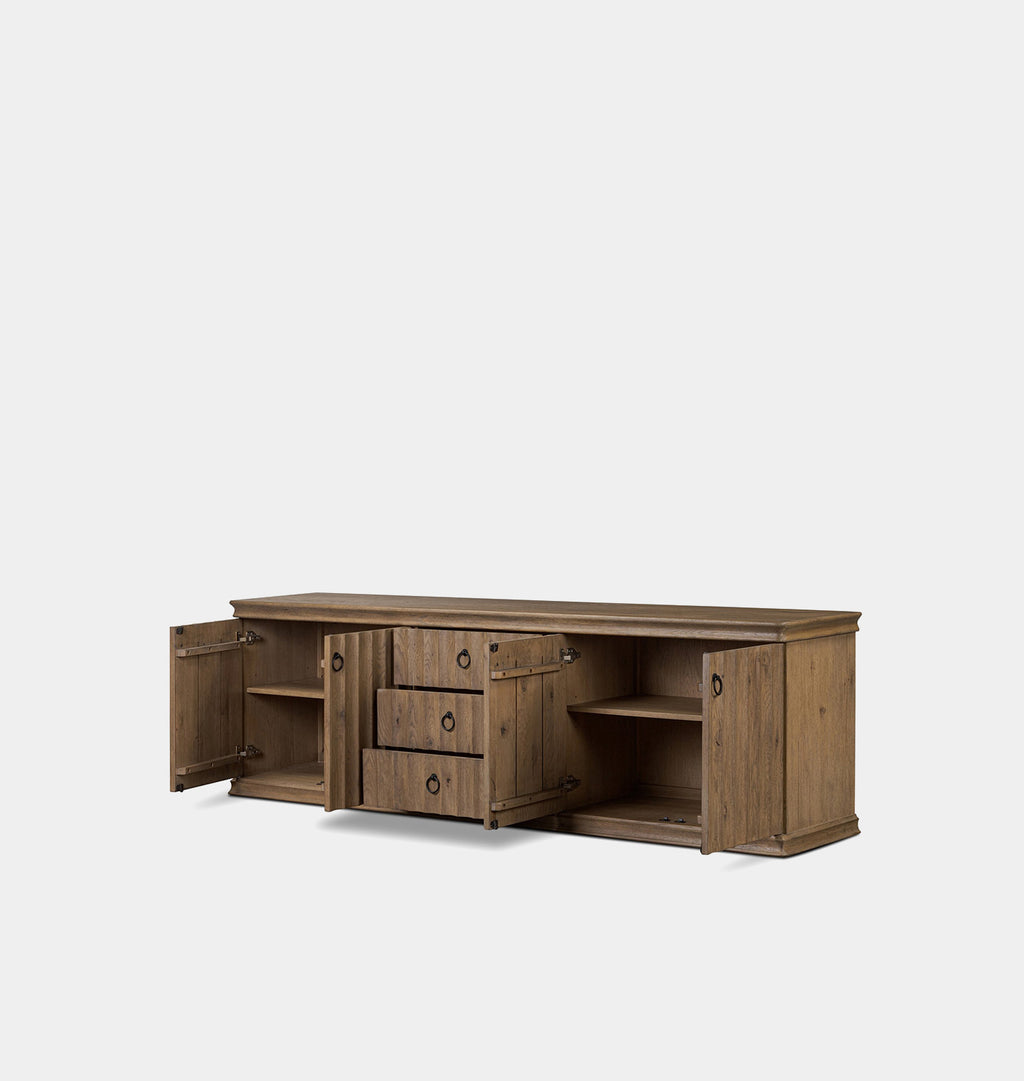 Cambra Media Console Drifted Oak