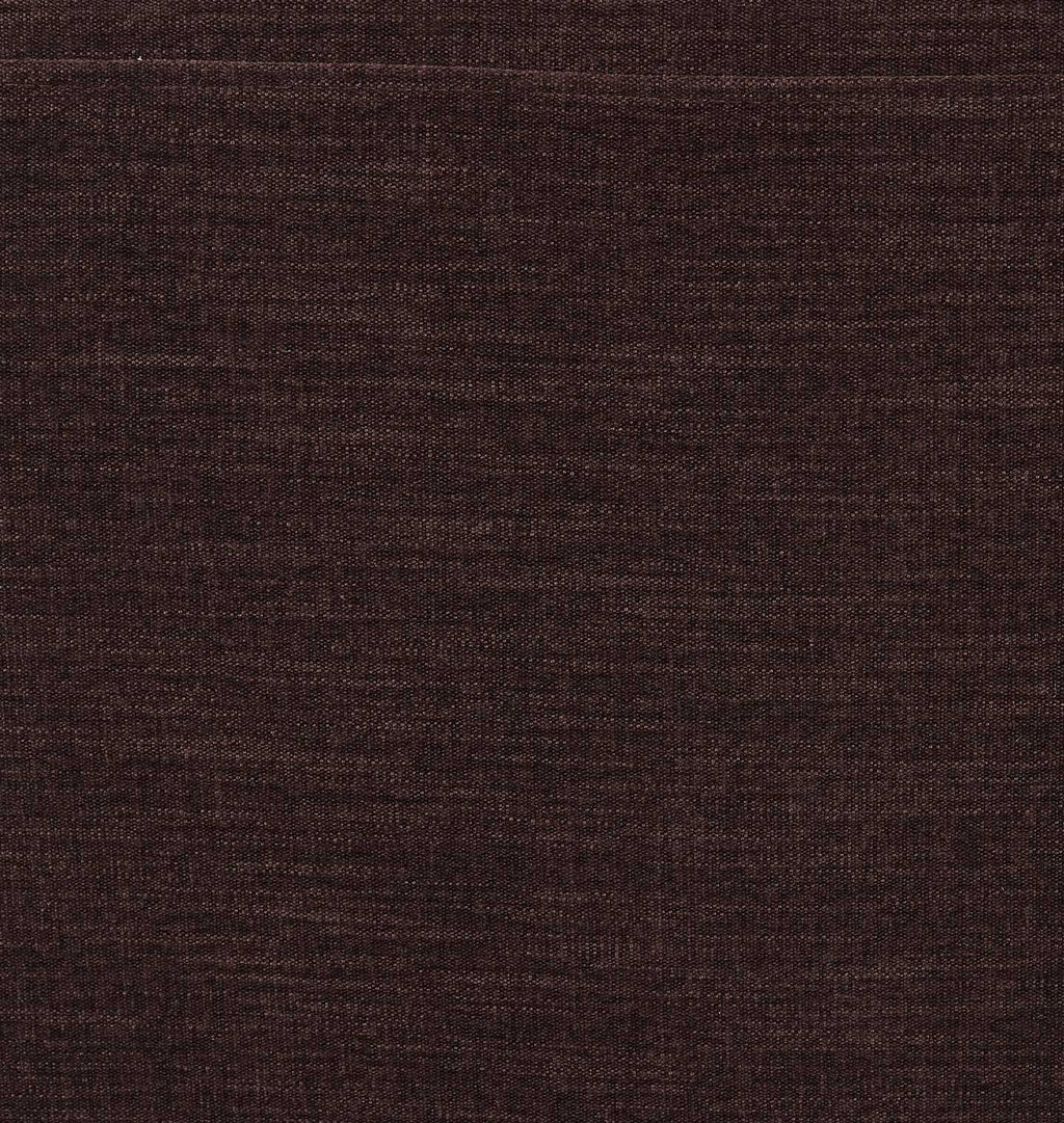 A close-up of a dark plum textured fabric with a fine, slightly heathered weave.