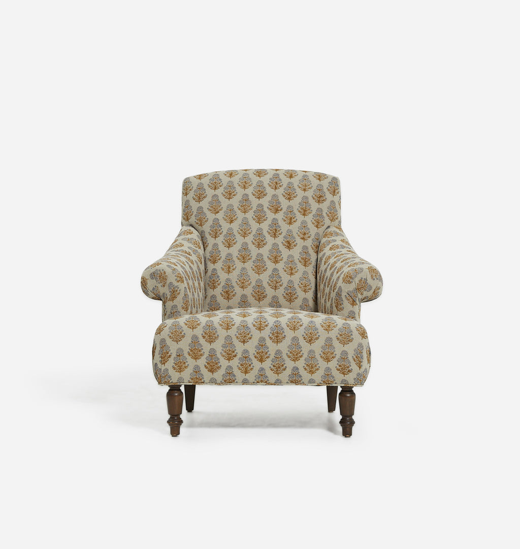Cardiff Armchair Marigold Floral