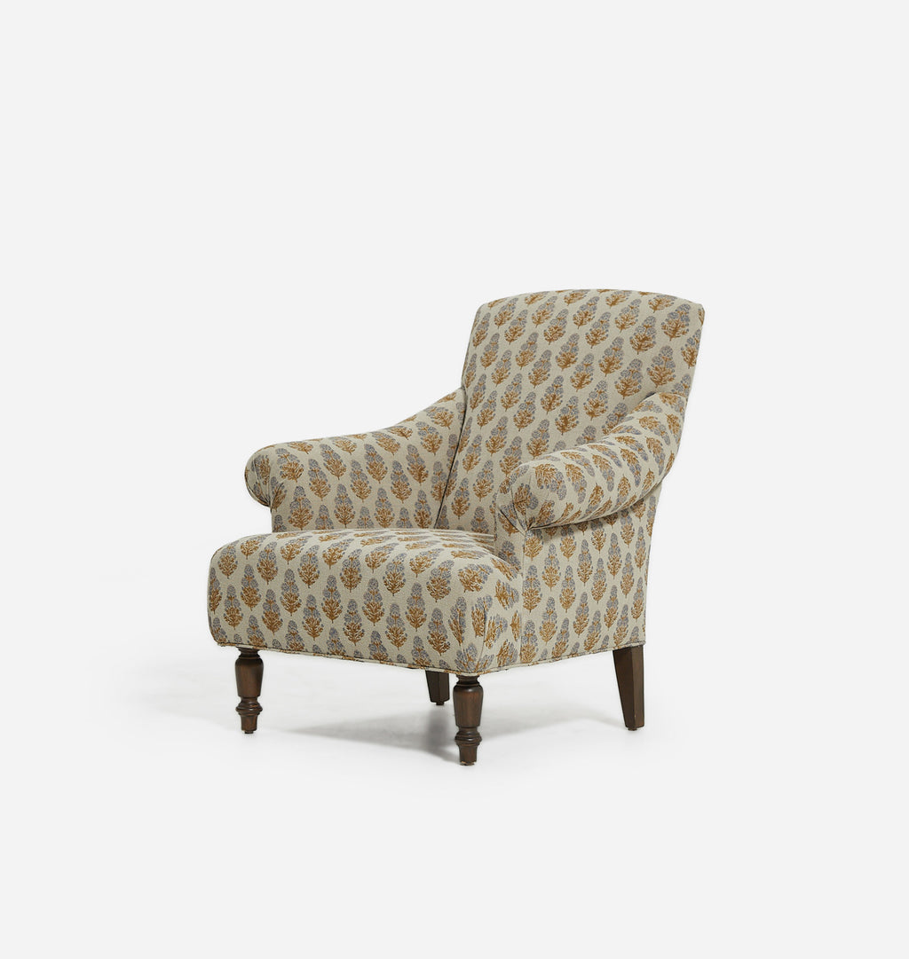 Cardiff Armchair Marigold Floral