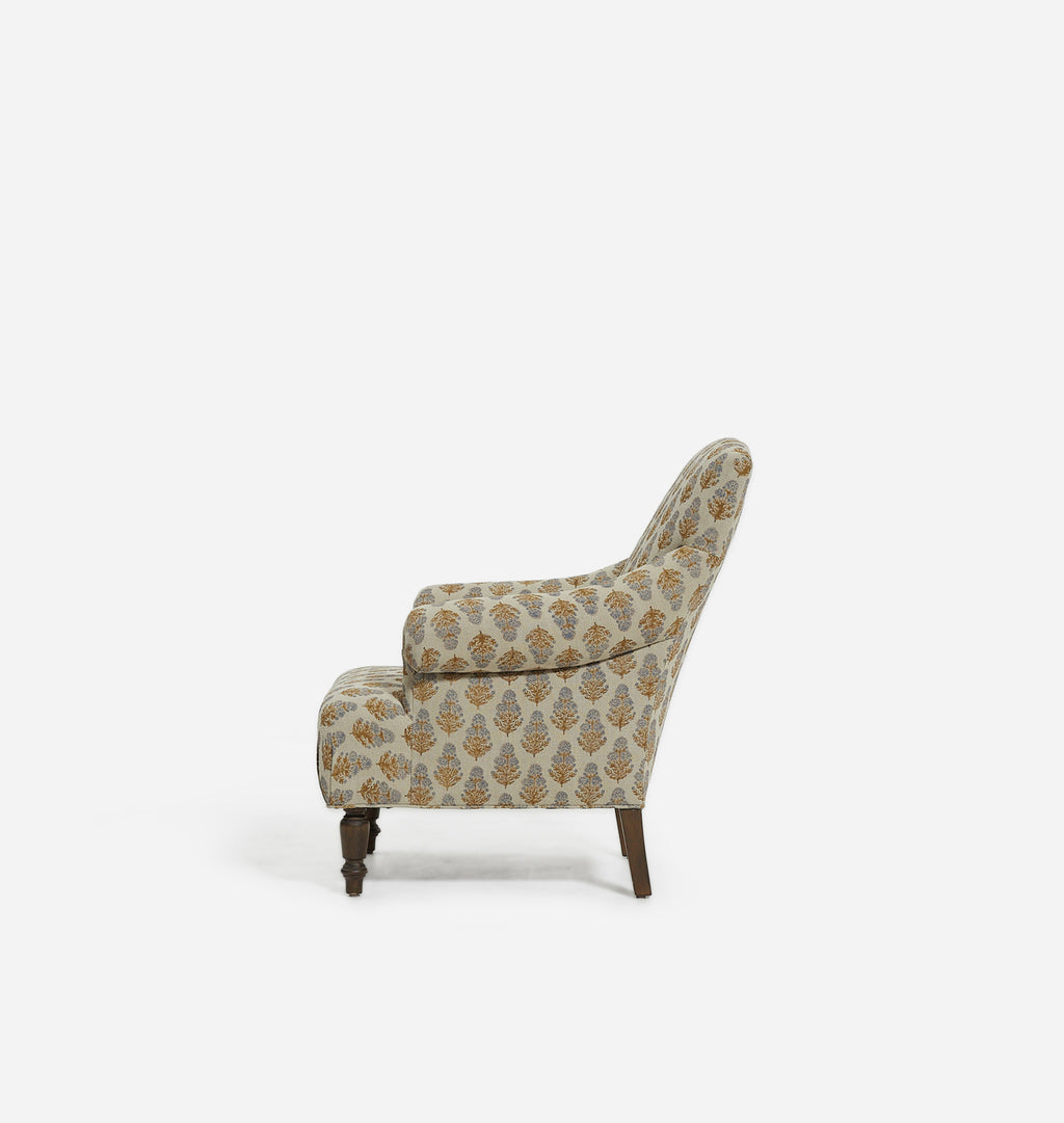 Cardiff Armchair Marigold Floral