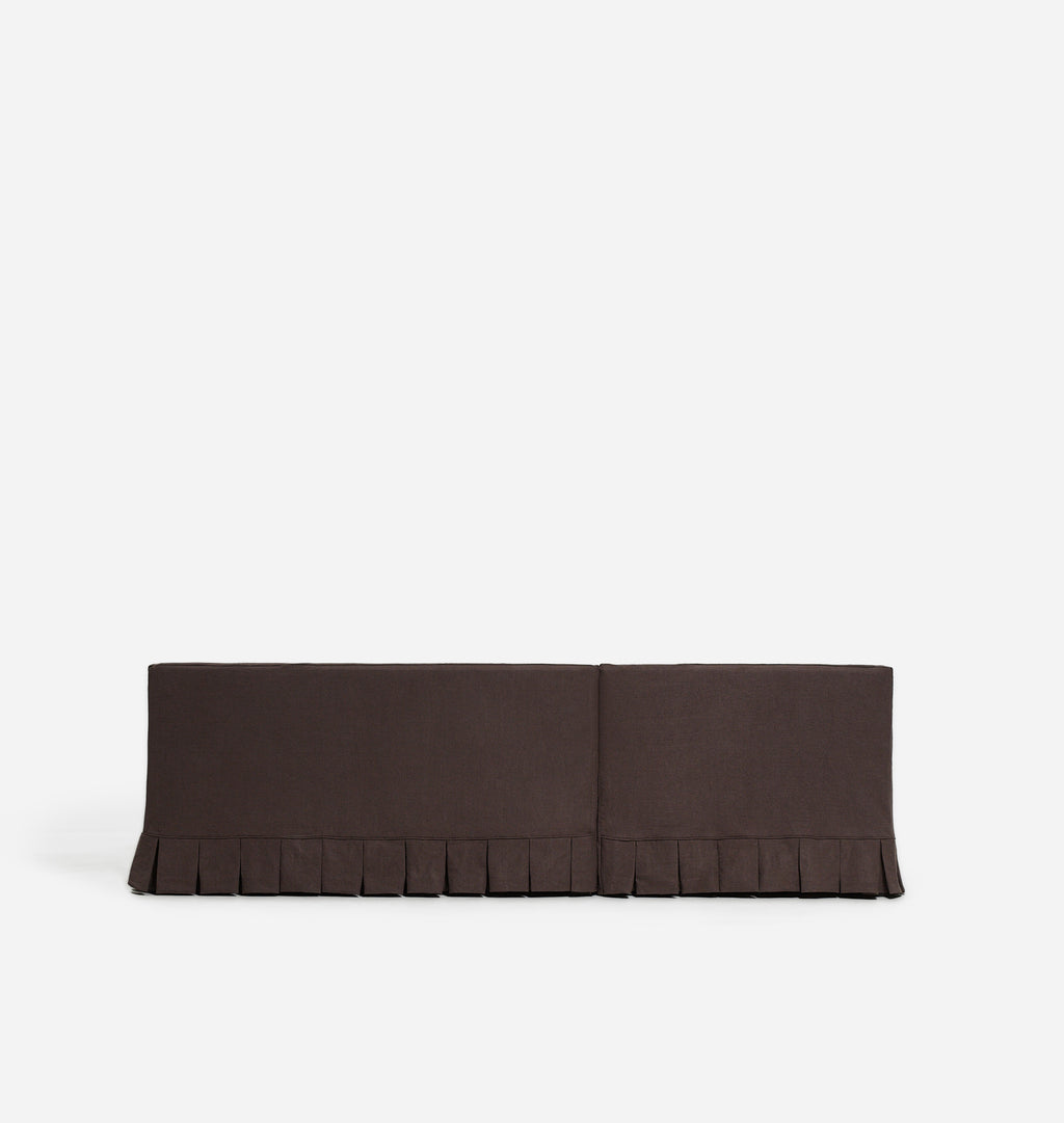 Carpenter Skirted Slipcovered Chaise Sofa