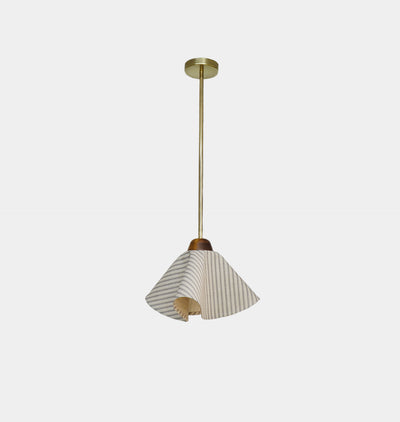 Cascade Drop Pendant Black Venetian Stripe