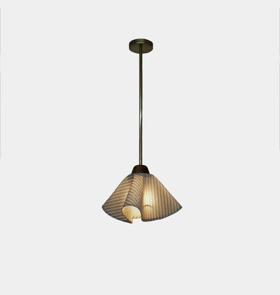 Cascade Drop Pendant Black Venetian Stripe
