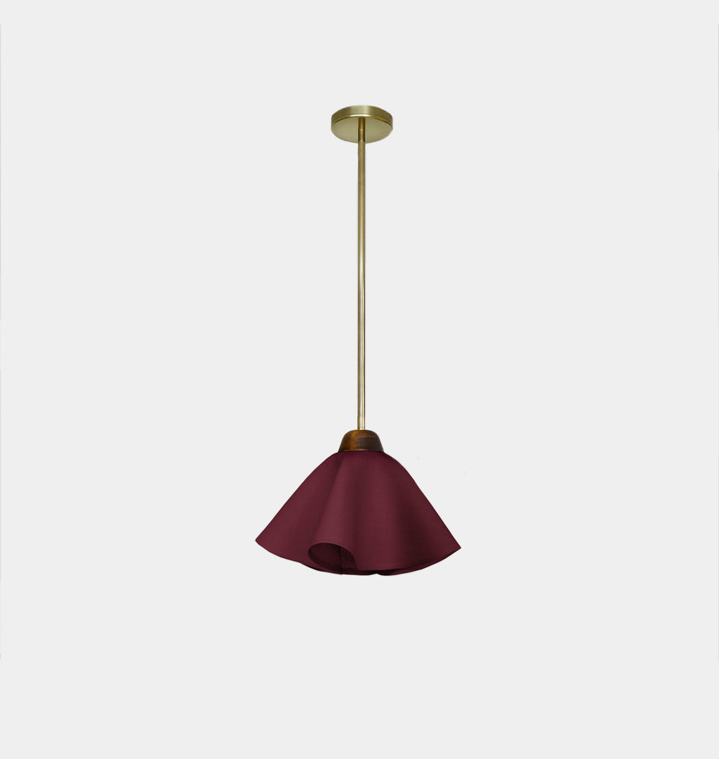 Cascade Drop Pendant Damson Linen