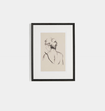 Charcoal Her by Brittney Schulz Framed Print