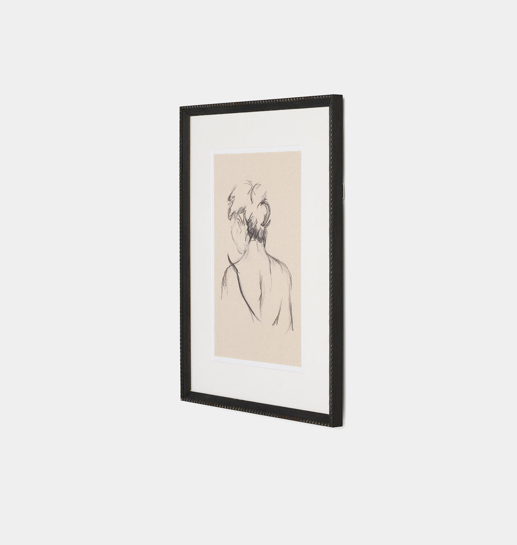 Charcoal Her by Brittney Schulz Framed Print