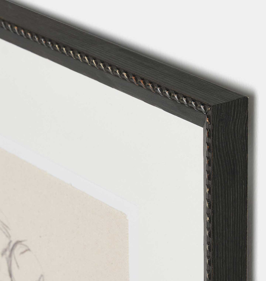 Charcoal Her by Brittney Schulz Framed Print