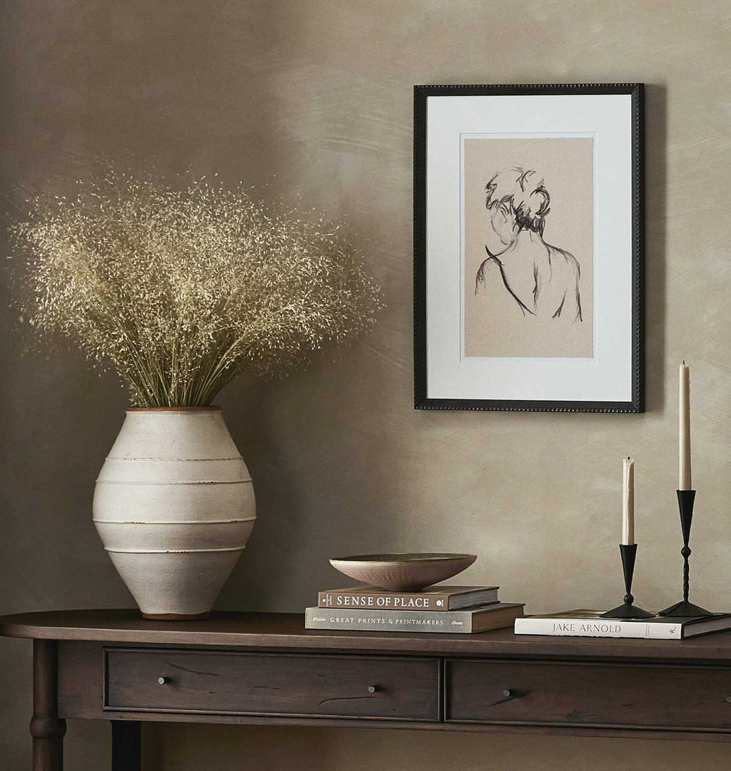 Charcoal Her by Brittney Schulz Framed Print