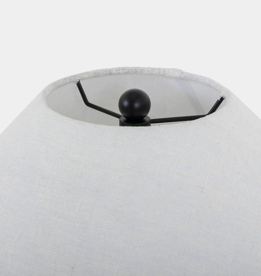 Civita Table Lamp Black Terracotta