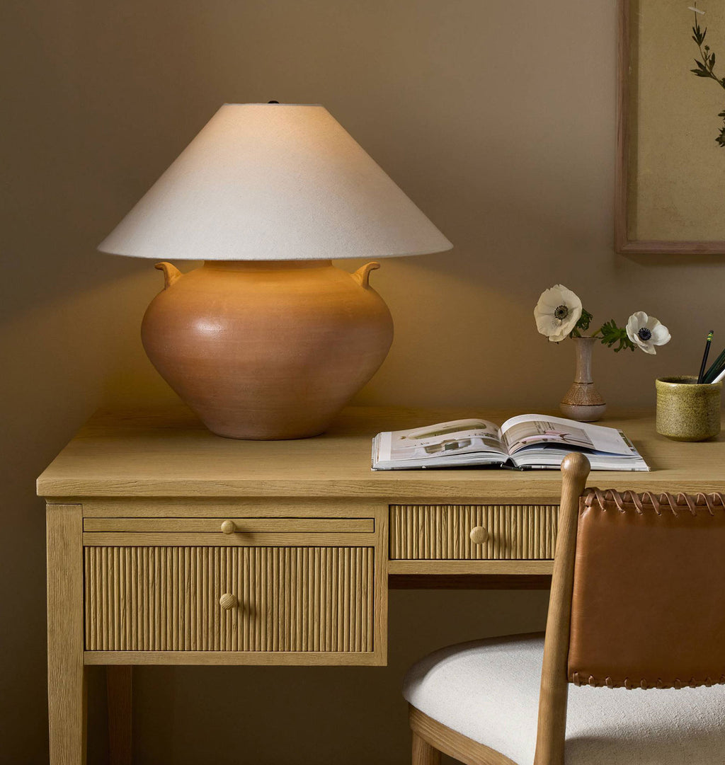 Civita Table Lamp Natural Terracotta