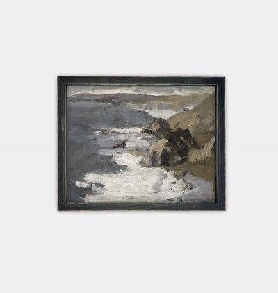 Coastal Framed Print Black