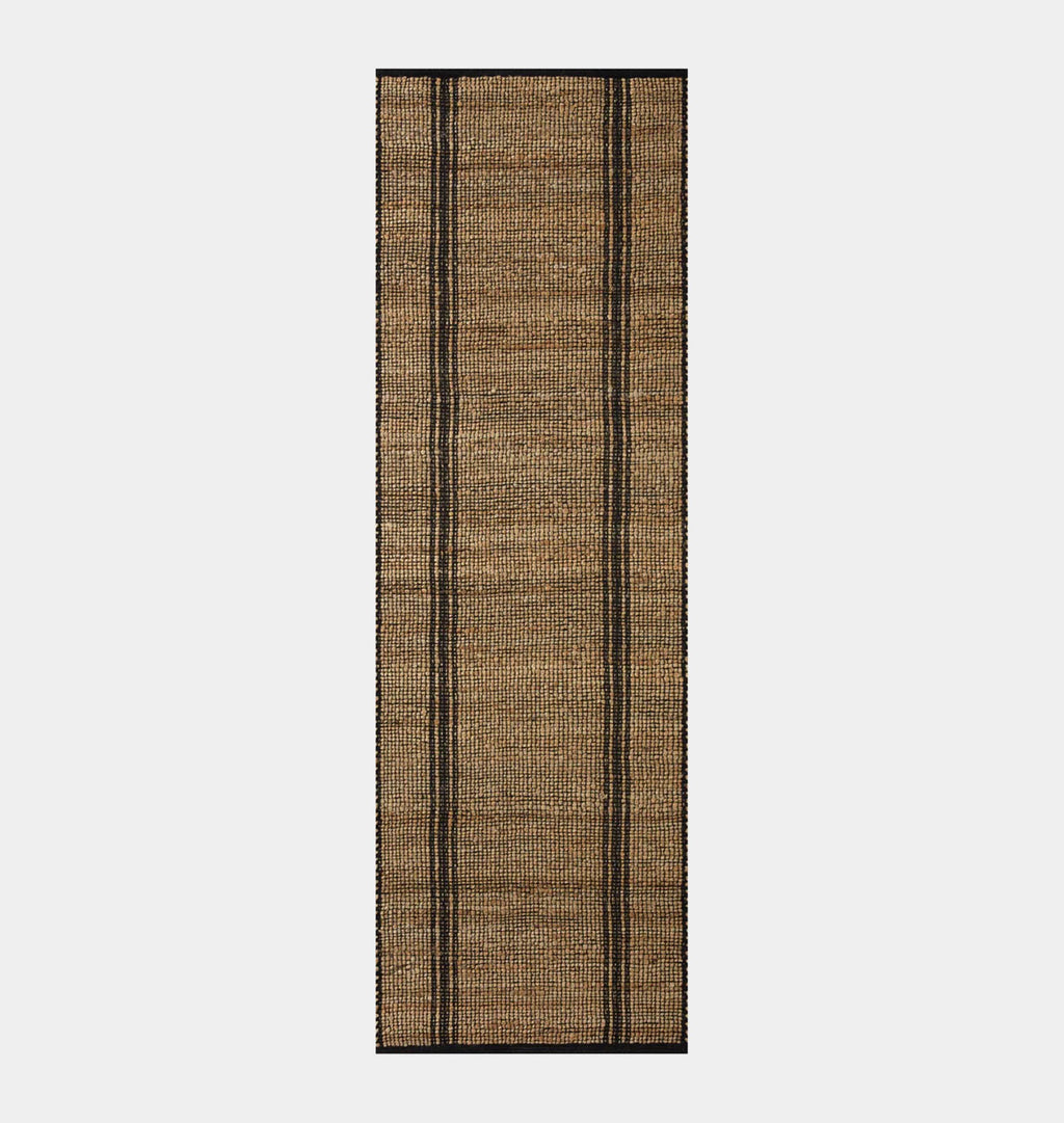 Colton CON-01 Natural / Black Runner Rug