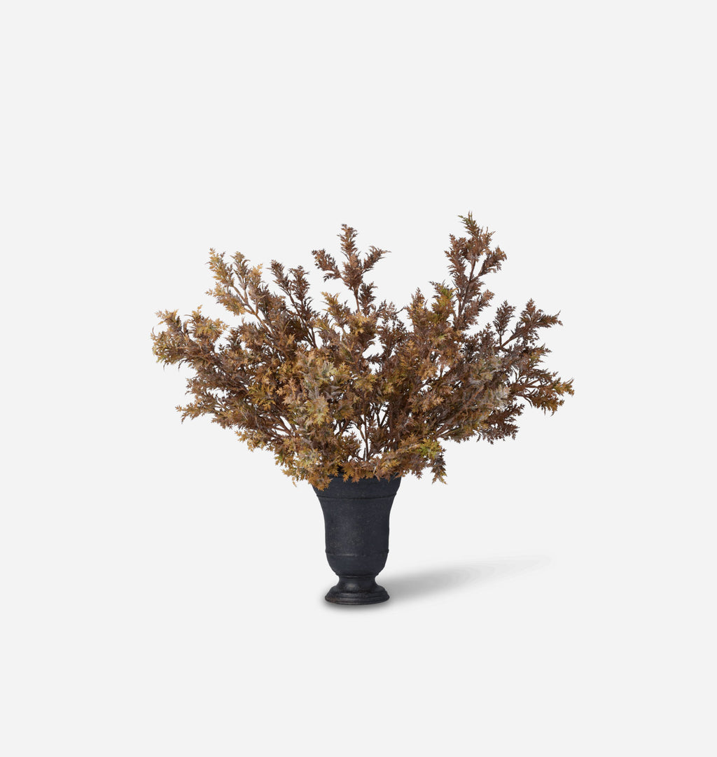 Faux Cypress Branch Bundle in Small Bergen Vase