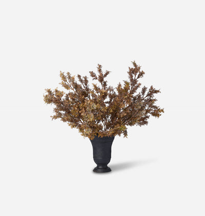 Faux Cypress Branch Bundle in Small Bergen Vase