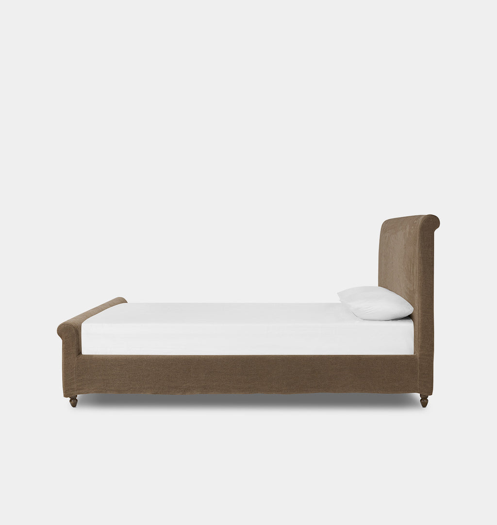 Dalia Slipcovered Bed Broadway Coffee