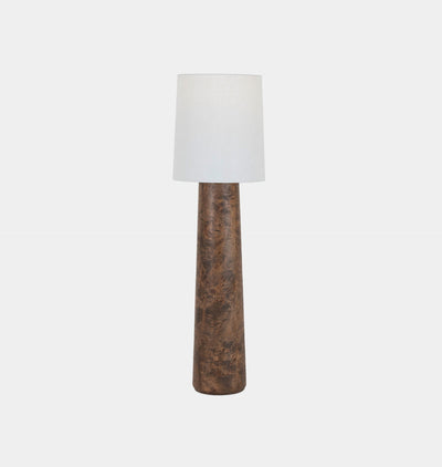 Daxton Floor Lamp Dark Brown Burl