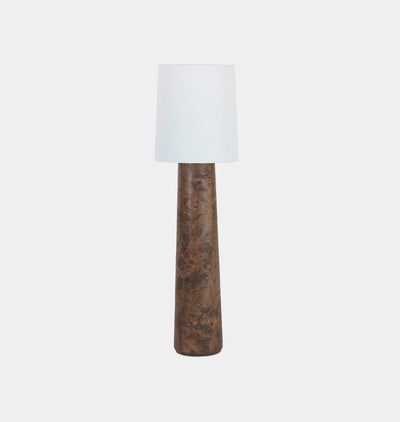 Daxton Floor Lamp Dark Brown Burl