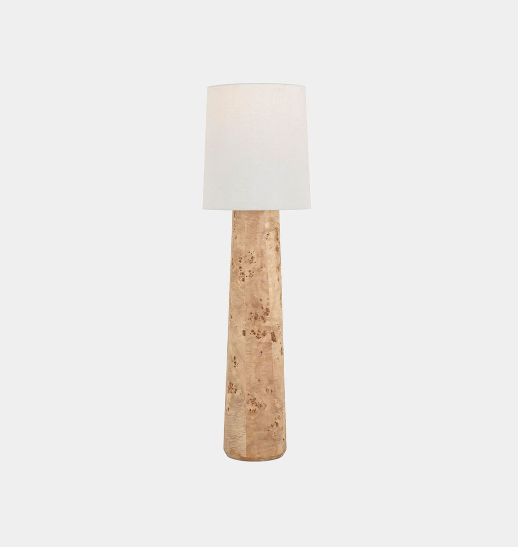 Daxton Floor Lamp Light Brown Burl