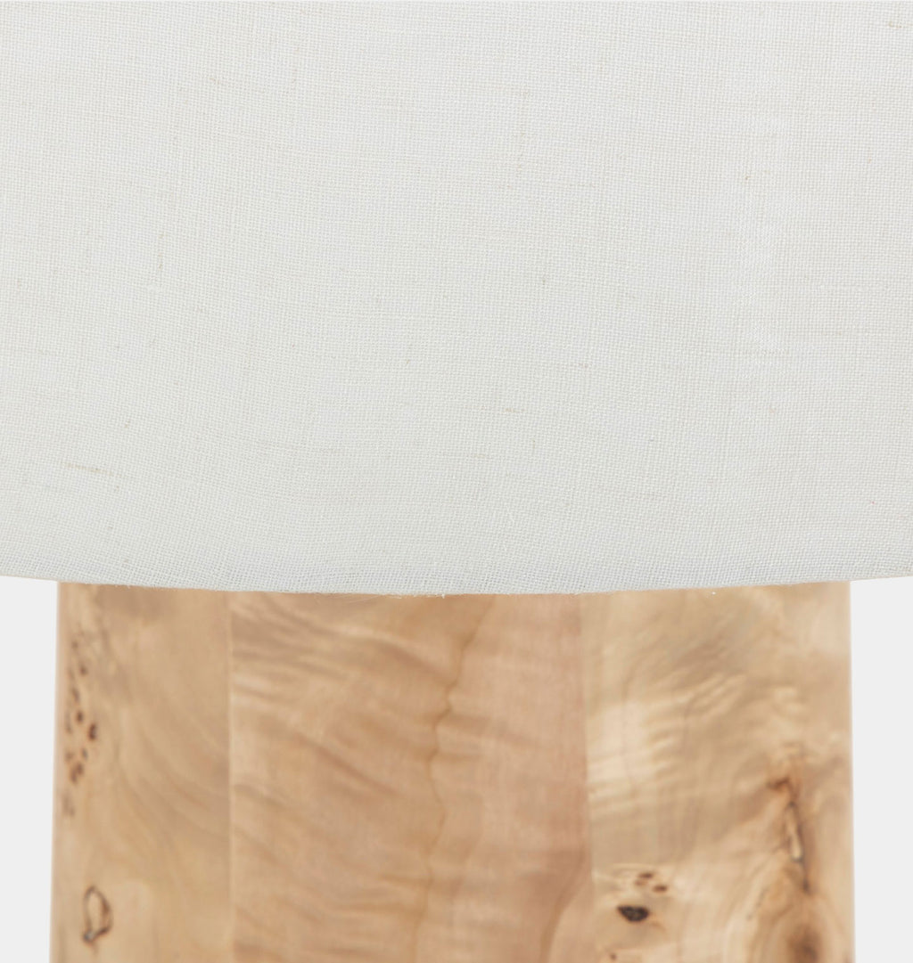 Daxton Floor Lamp Light Brown Burl
