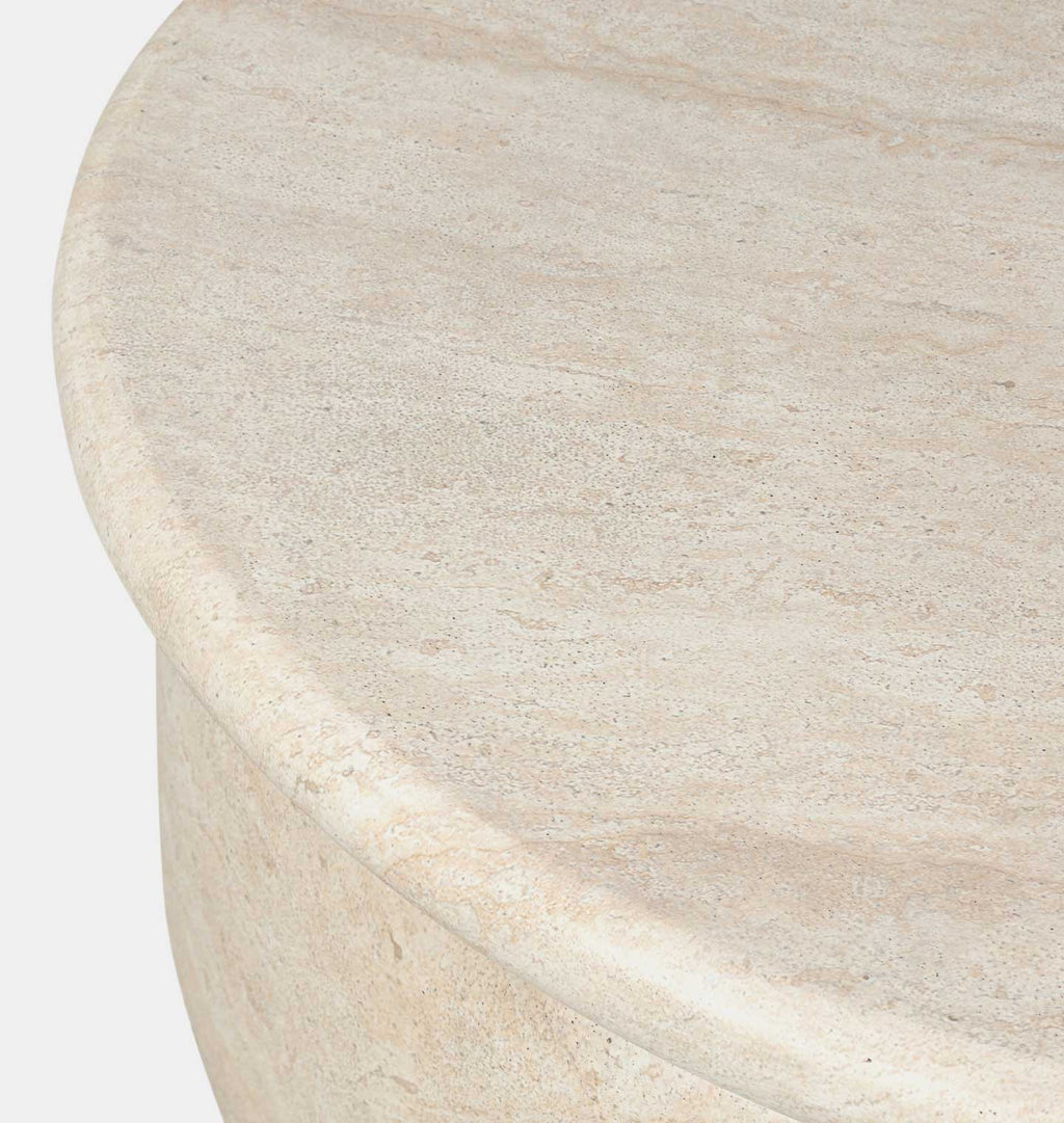 Dayna Coffee Table Faux Travertine