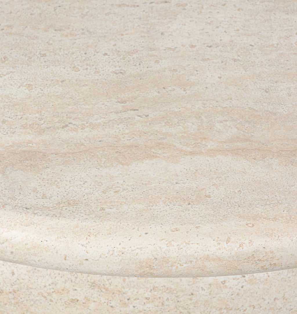Dayna Coffee Table Faux Travertine