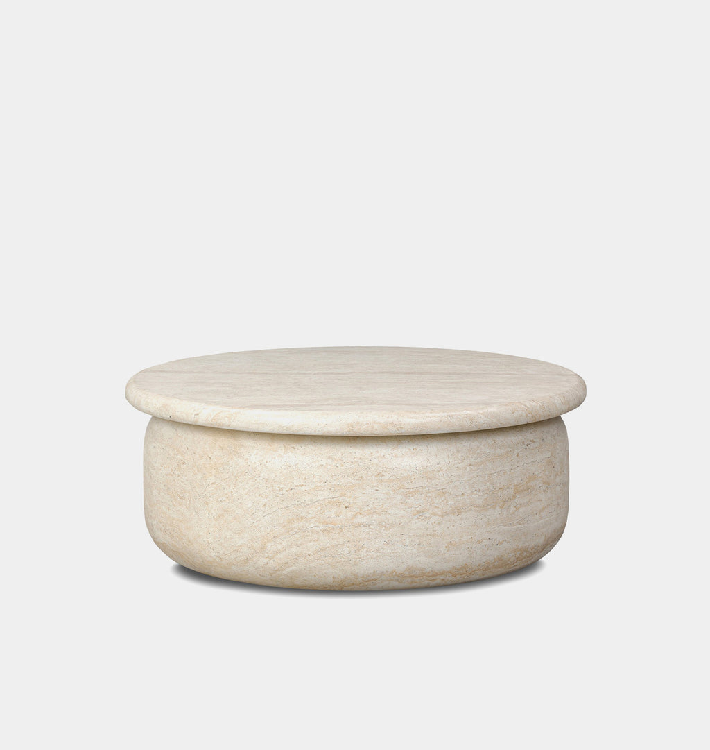 Dayna Coffee Table Faux Travertine