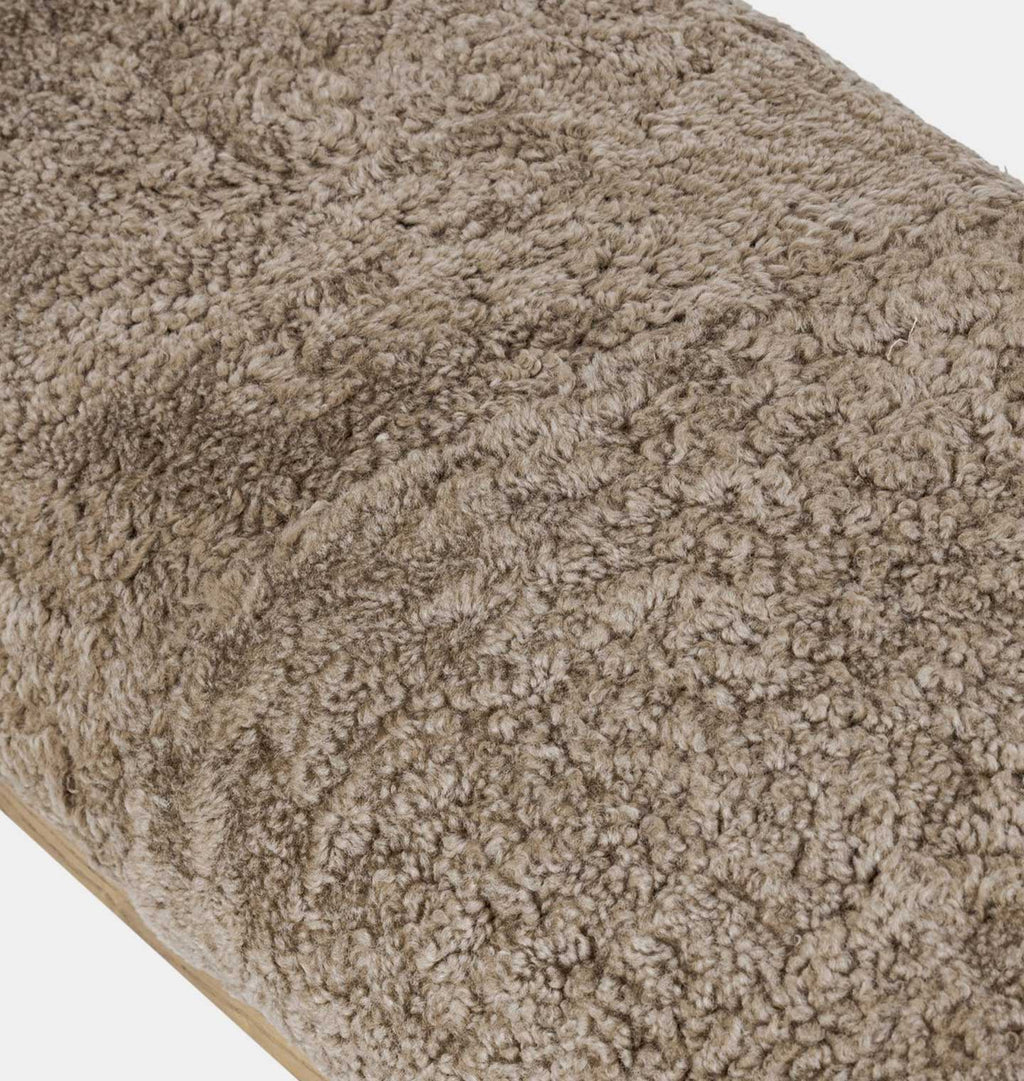 Demi Accent Bench Sepia Shearling