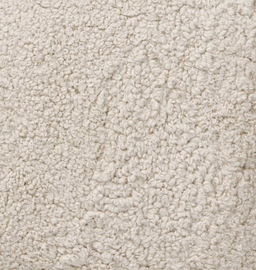 Demi Accent Stool Beige Shearling