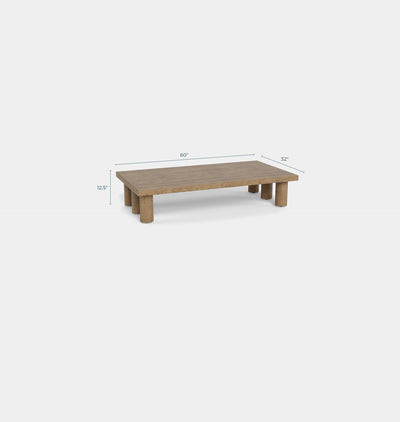 Doherty Coffee Table Driftwood Oak Dims