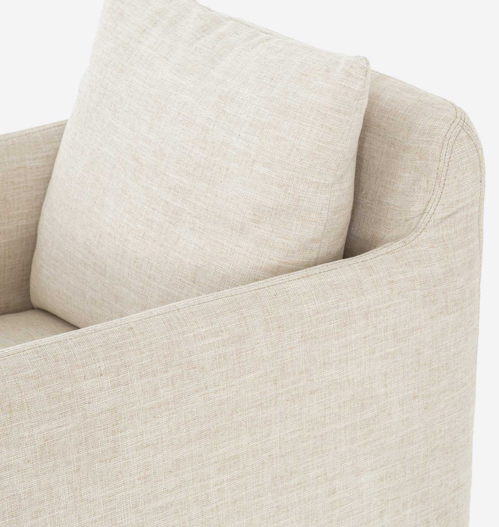 Douglas Slipcovered Swivel Chair