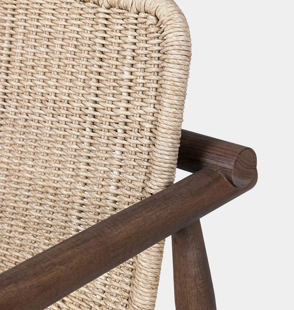 Dume Outdoor Dining Armchair Vintage White