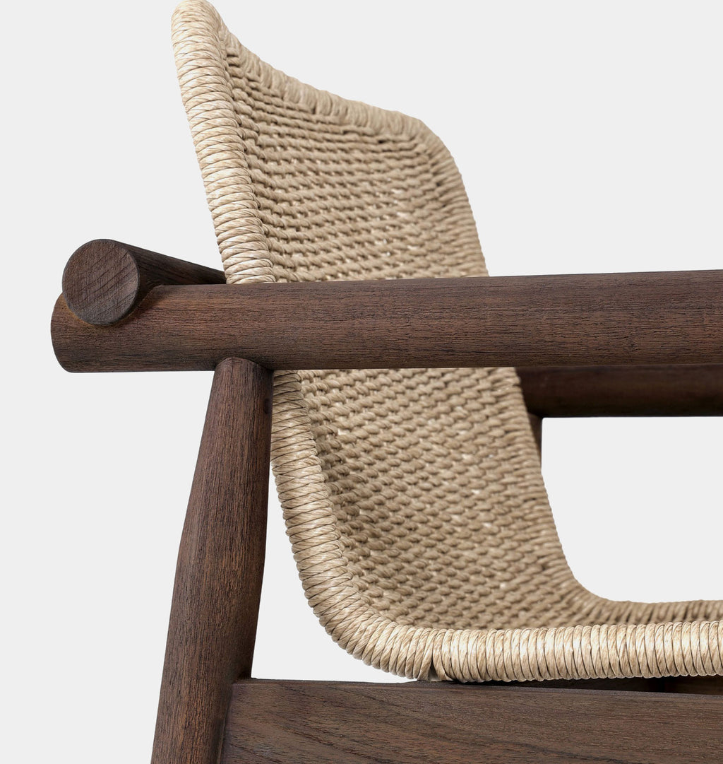Dume Outdoor Dining Armchair Vintage White