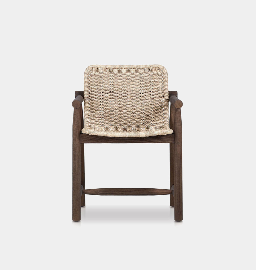 Dume Outdoor Dining Armchair Vintage White