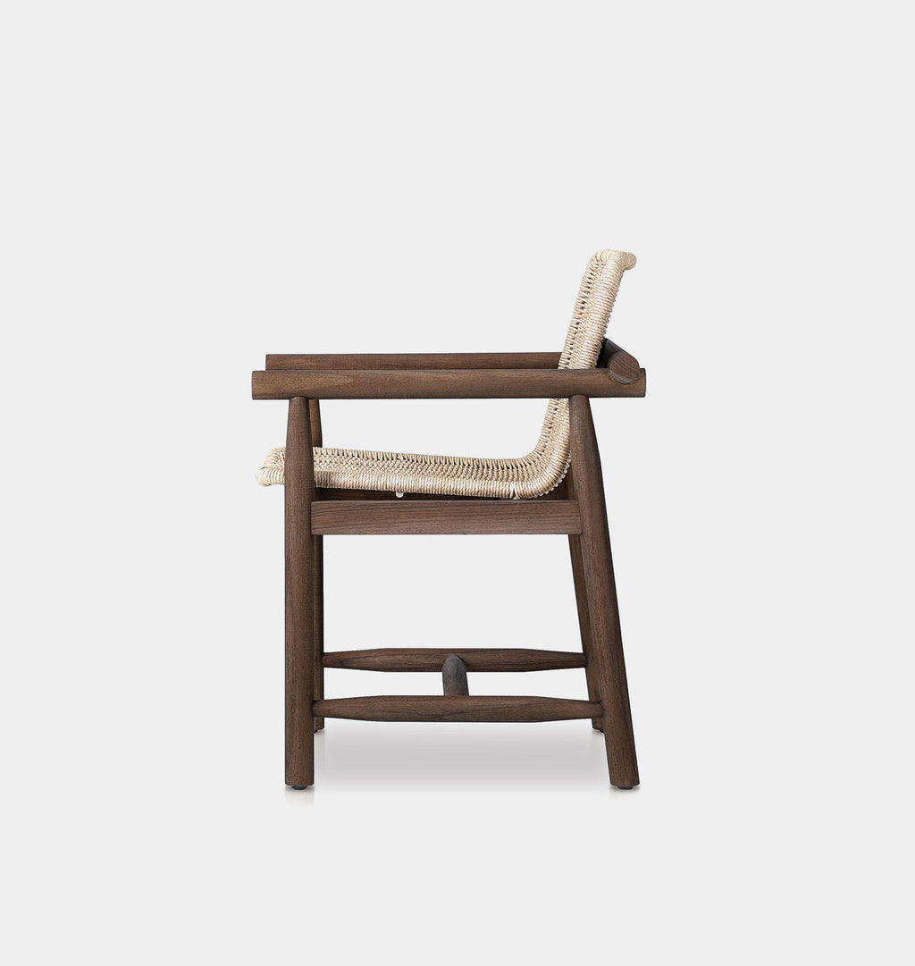 Dume Outdoor Dining Armchair Vintage White