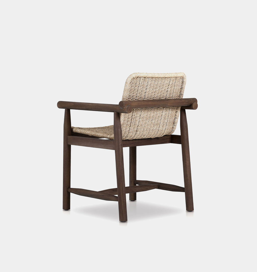 Dume Outdoor Dining Armchair Vintage White