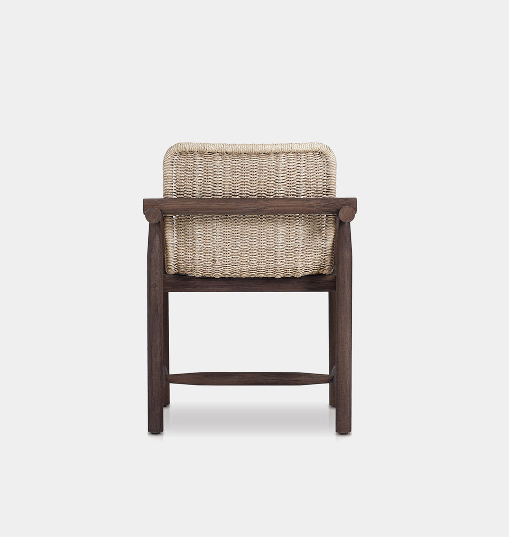 Dume Outdoor Dining Armchair Vintage White