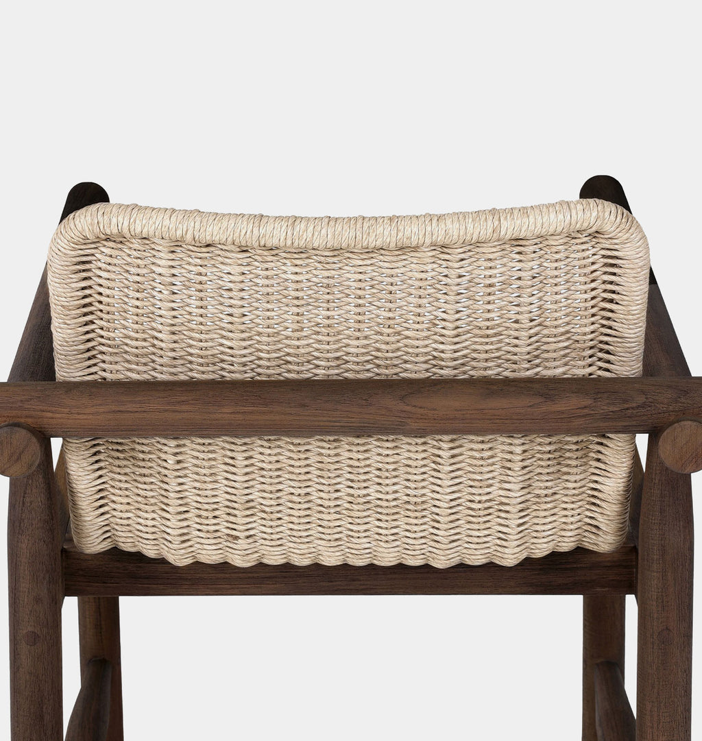 Dume Outdoor Dining Armchair Vintage White