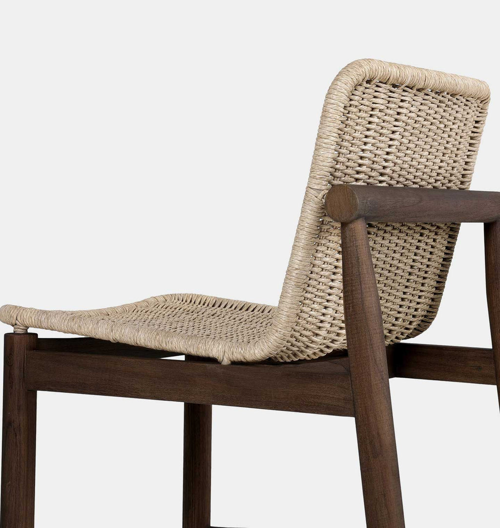 Dume Outdoor Dining Chair Vintage White