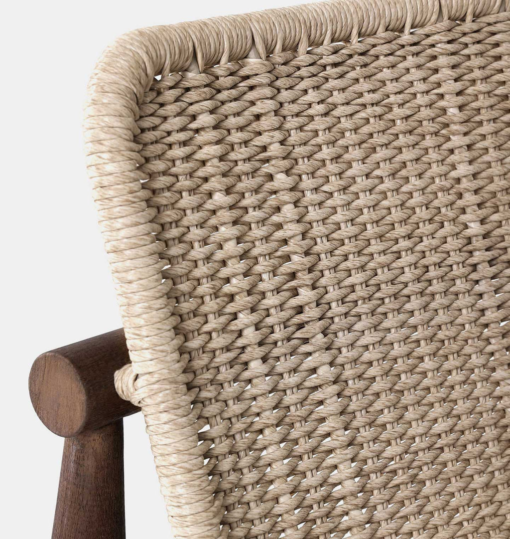 Dume Outdoor Dining Chair Vintage White
