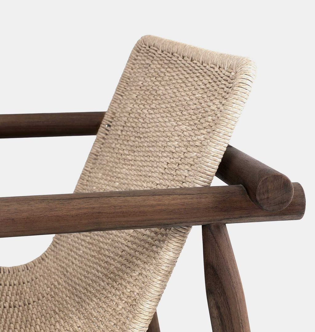 Dume Outdoor Lounge Chair Vintage White