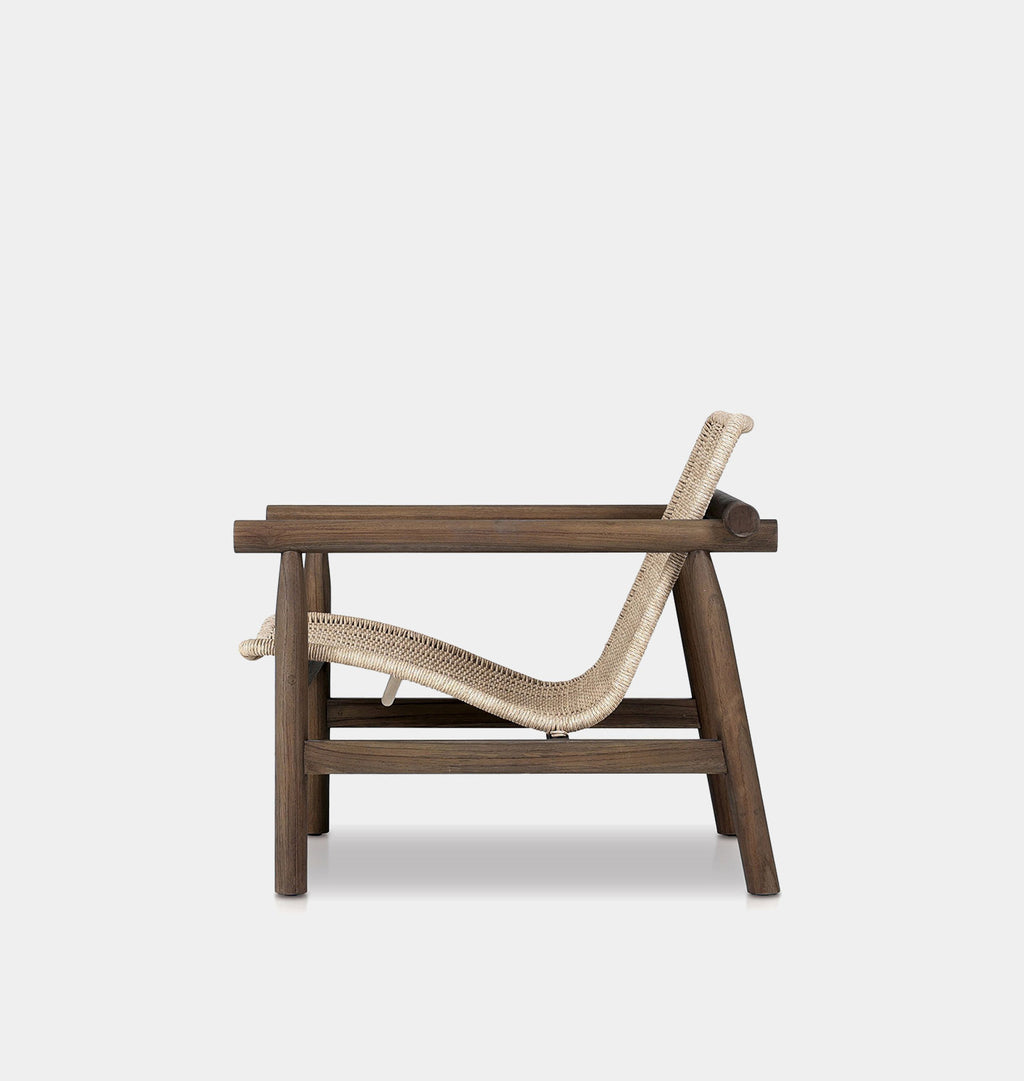 Dume Outdoor Lounge Chair Vintage White
