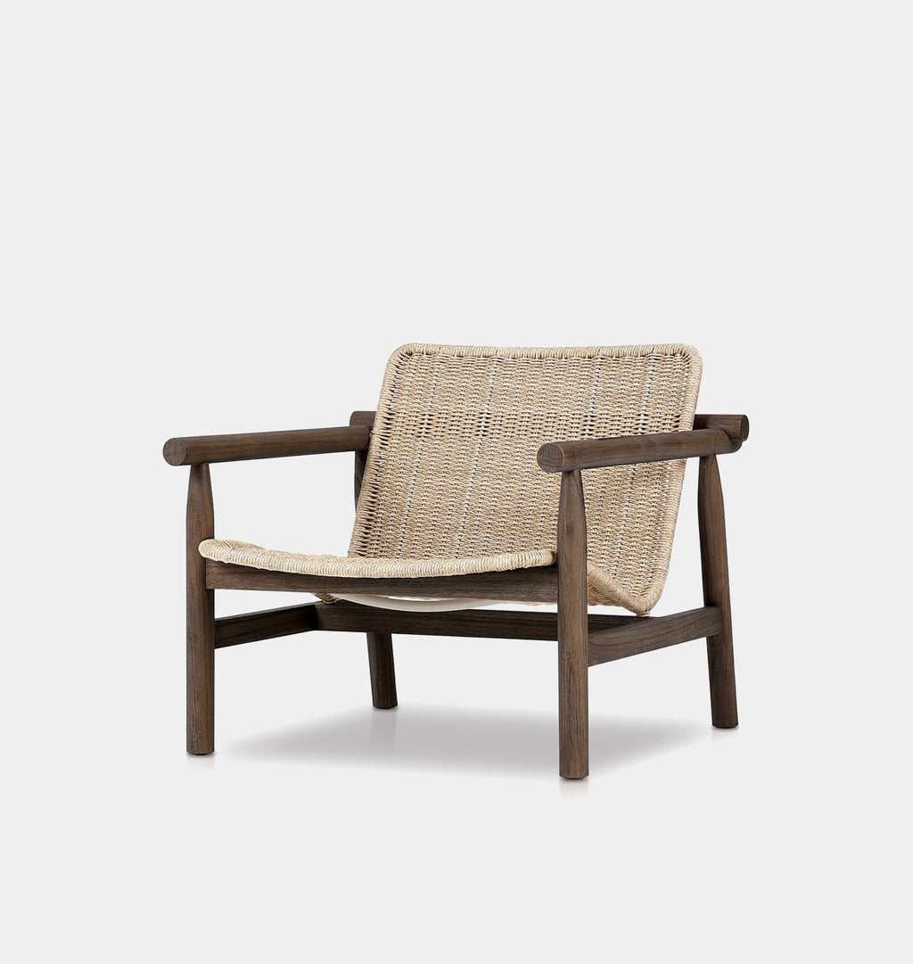 Dume Outdoor Lounge Chair Vintage White