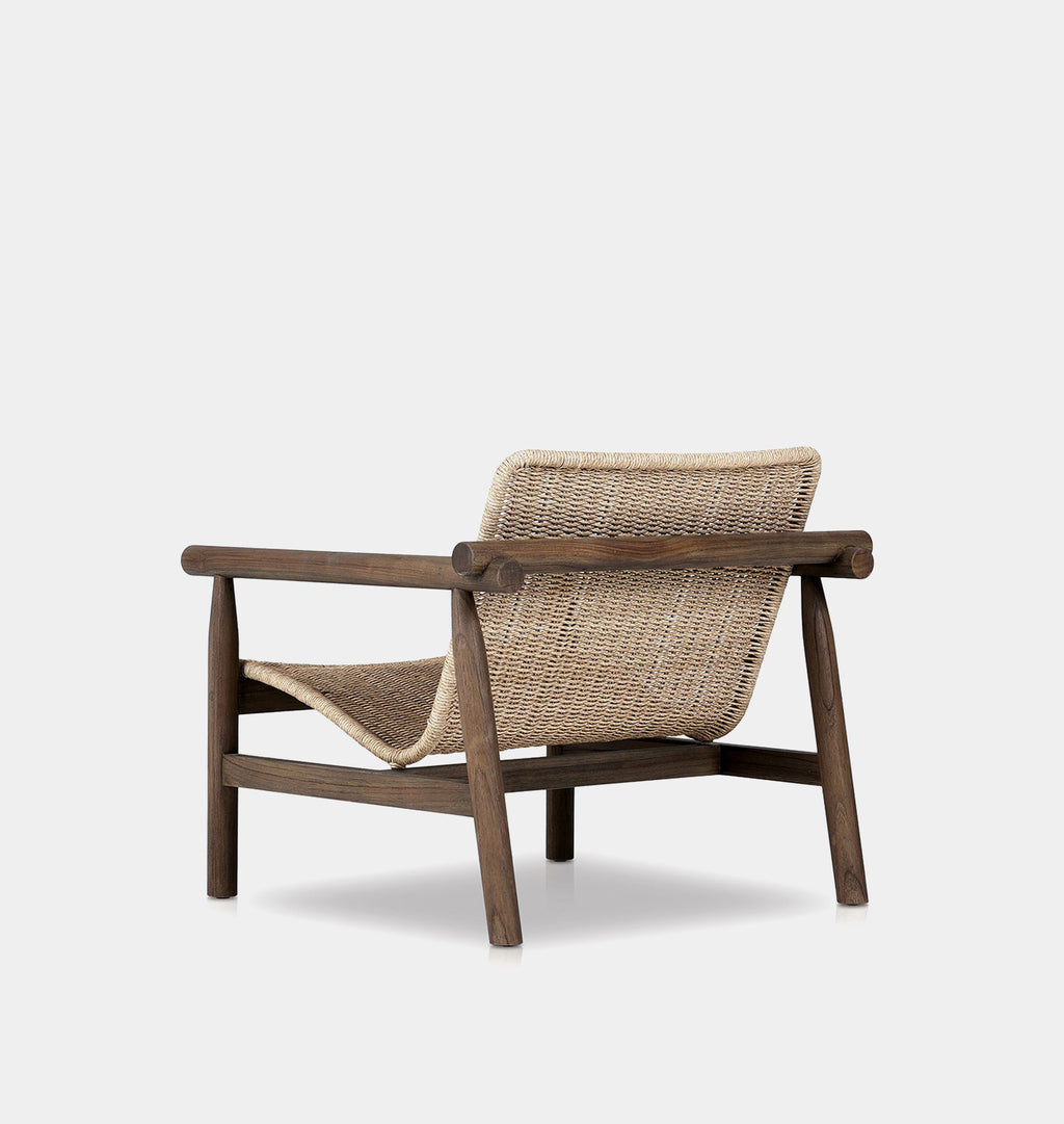 Dume Outdoor Lounge Chair Vintage White
